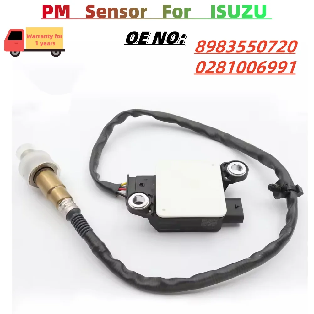 PM Particulate Matter Sensor 8983550720, 0281006991 1275100944, 12V DPF Sensor, Fit for Isuzu D-MAX Diesel Pickup