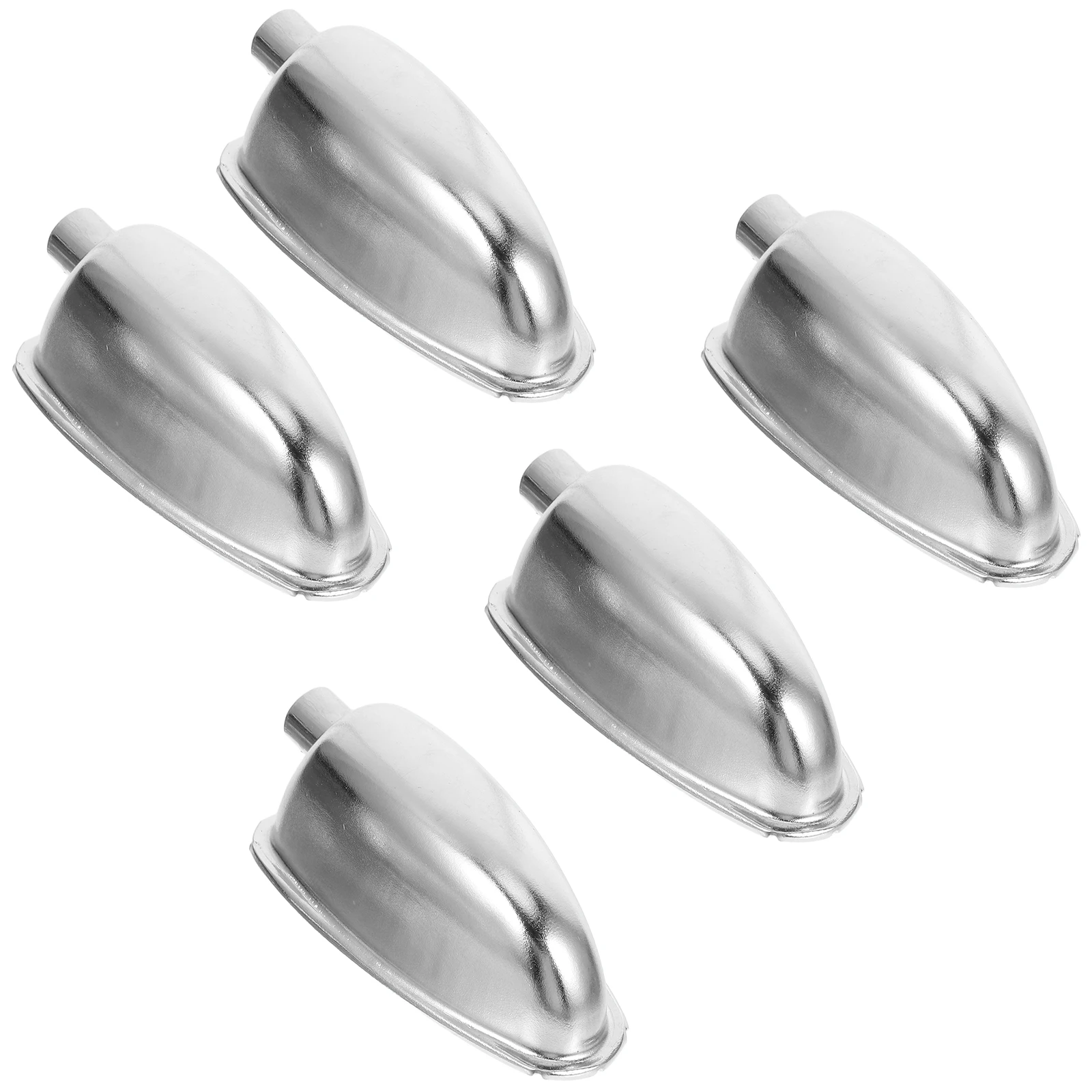 

5 Pcs Triangle Ear Bulb Accessories Drum Lug Mounts Metal Instrument Tom Lugs Plated Snare Connector Hardware
