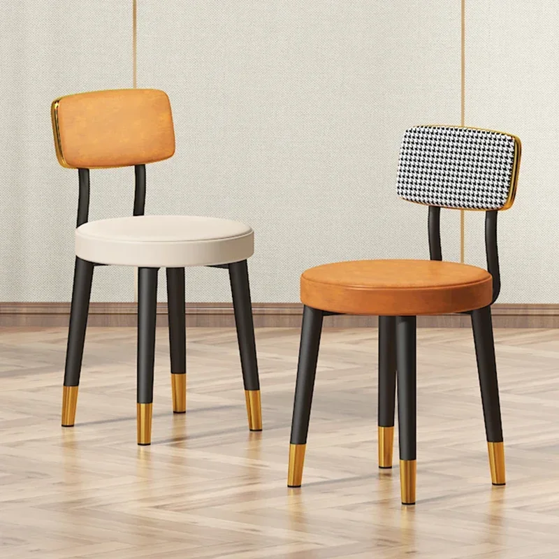 Stool Modern Dining Chairs Backrest Design Luxury Desk Living Room Dining Chairs Nordic Comfort Sillas Cocina Home Furniture