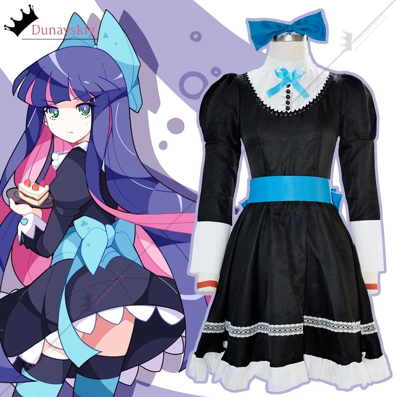 Anime calcinha & meia com cinto de liga irmã mais velha anarquia meia cosplay traje S-3XL gótico lolita vestido + peruca meias longas