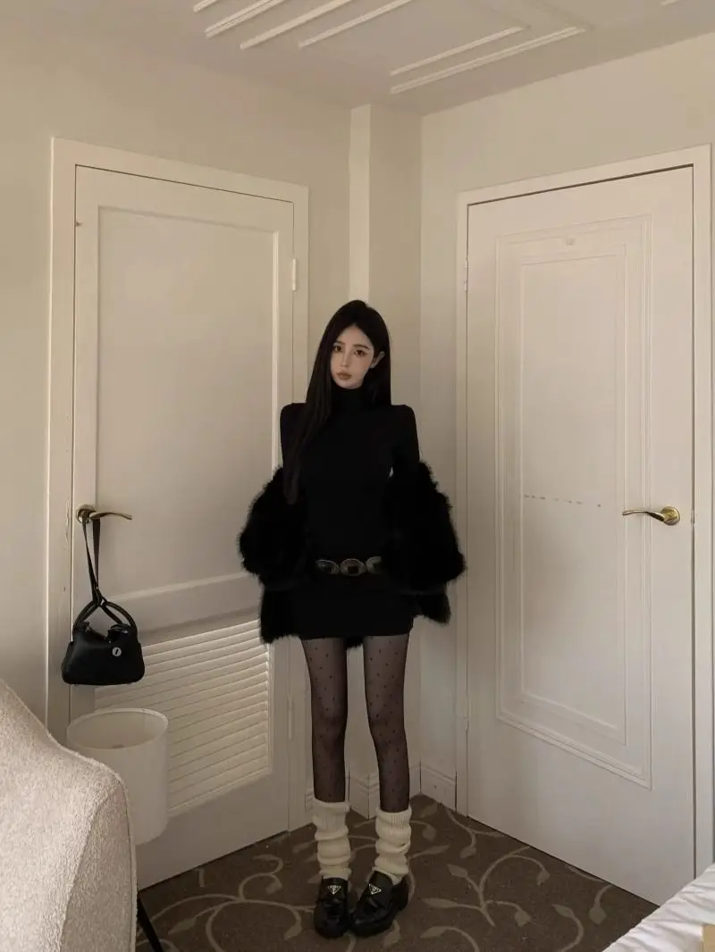 

Bla Bodycon Dr Женская осенне-зимняя сексуальная однотонная юбка с подчеркивающимися изгибами базового слоя внутренняя одежда D...