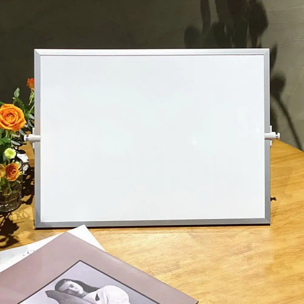 Studeertafel Whiteboard Draagbaar Dubbelzijdig Magnetisch Desktop Whiteboard Ideaal Voor Thuiskantooronderwijs Met 360 Graad