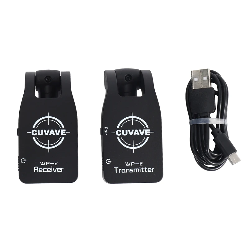 

CUVAVE Wp-2 2.4GHZ Wireless Guitar System Digital Transmitter Receiver For Electric Guitar Bass Built-In Rechargeable Lithium Ba