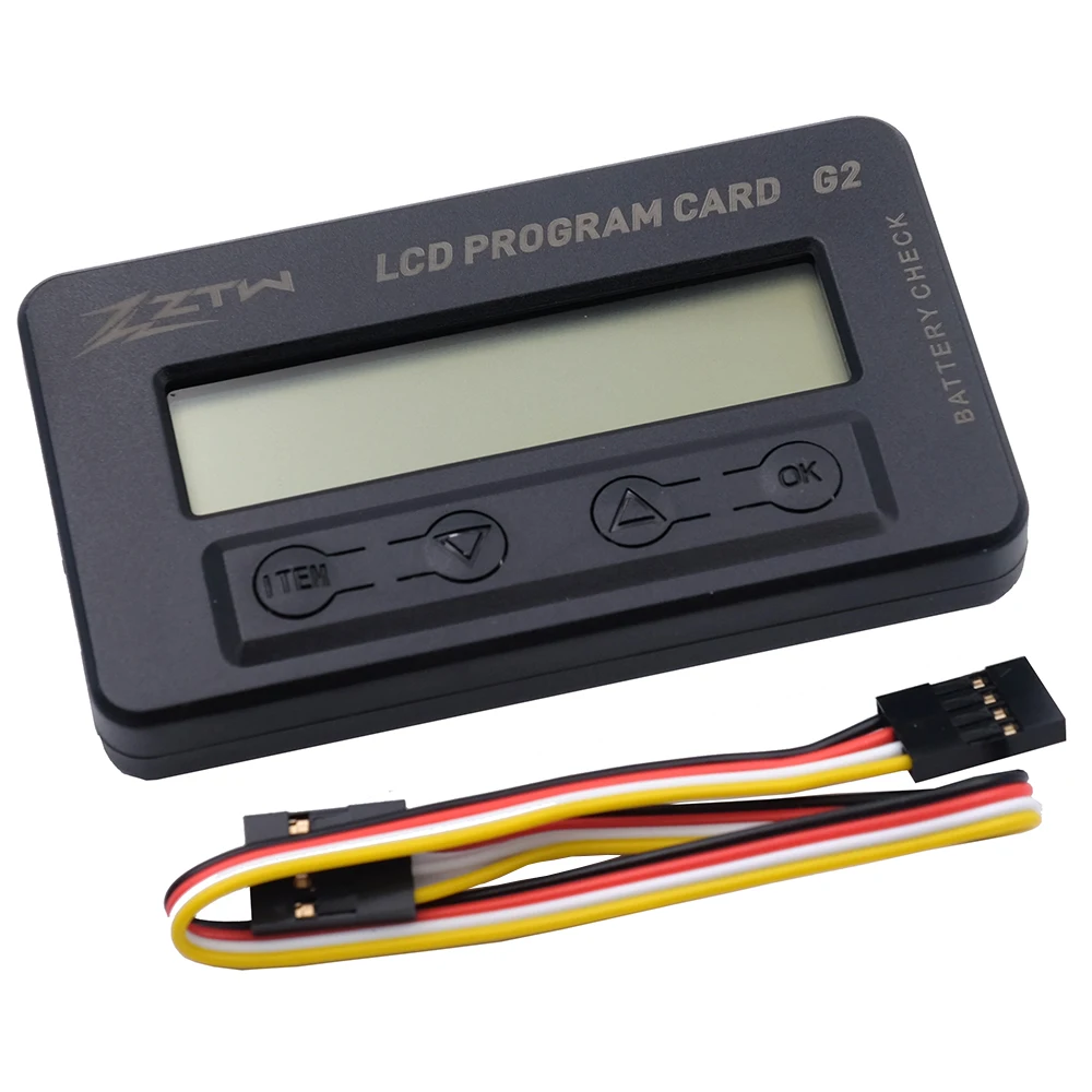 ZTW Shark SEAL BEATES G2 ESC LCD Program Card for Rc Boat Brushless Electronic Speed Control Config Parts