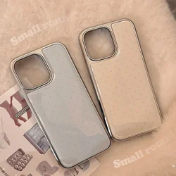 Plating Minimalism drop glue Glossy Sweet fairy woman Phone case For iPhone 17 16 15 14 13 Pro Max Case Cute Cartoon art Cover
