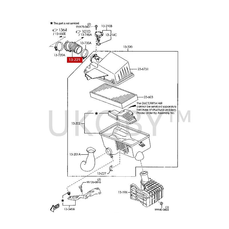 L81313221A Suitable for Ma zd a 2 Ma 3 Star Cheng Engine throttle valve intake hose bellows hose