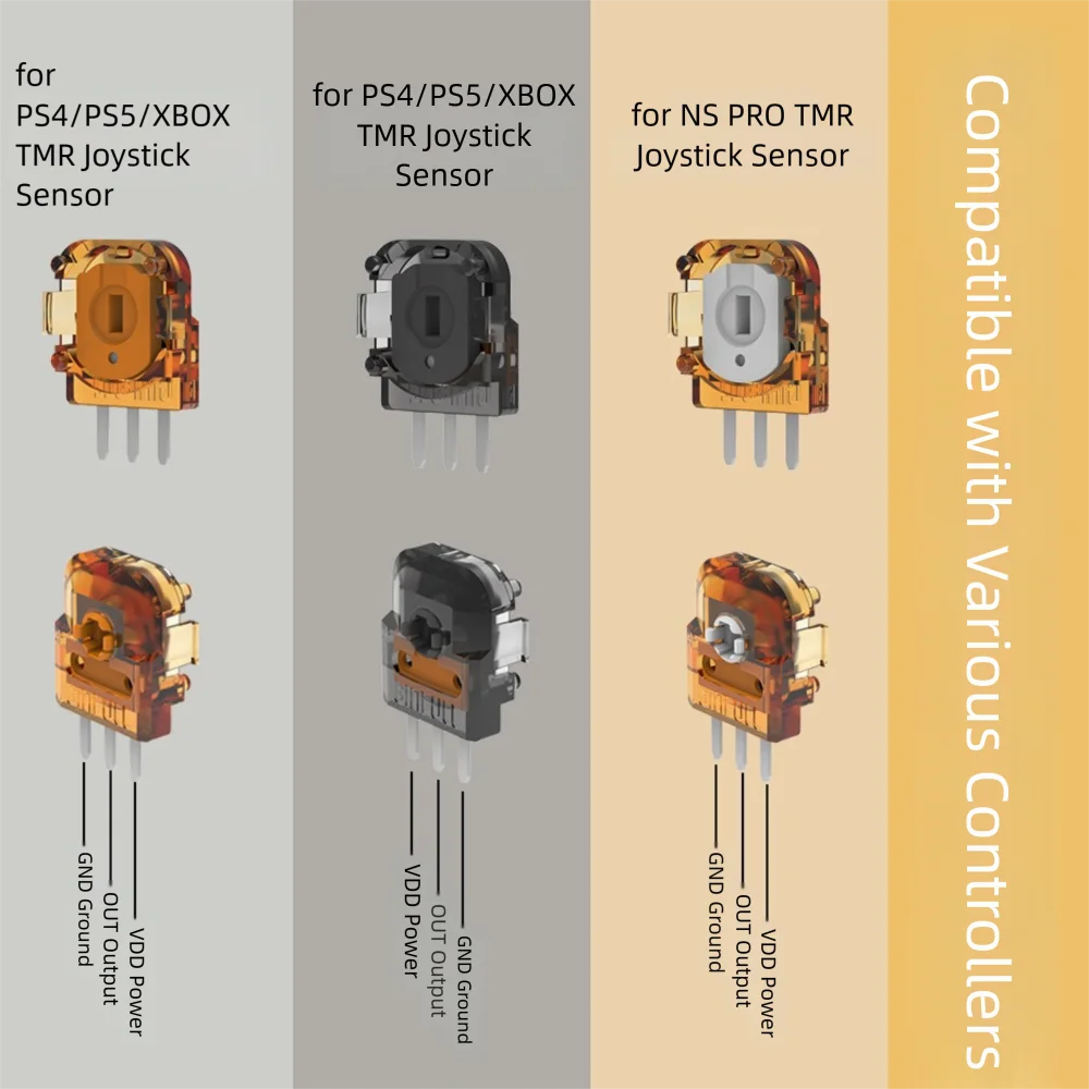 

High Precision TMR Joystick Sensor Accessories Durable Game Controller Repair Parts Joystick Sensor Relacement for PS4/PS5/XBOX