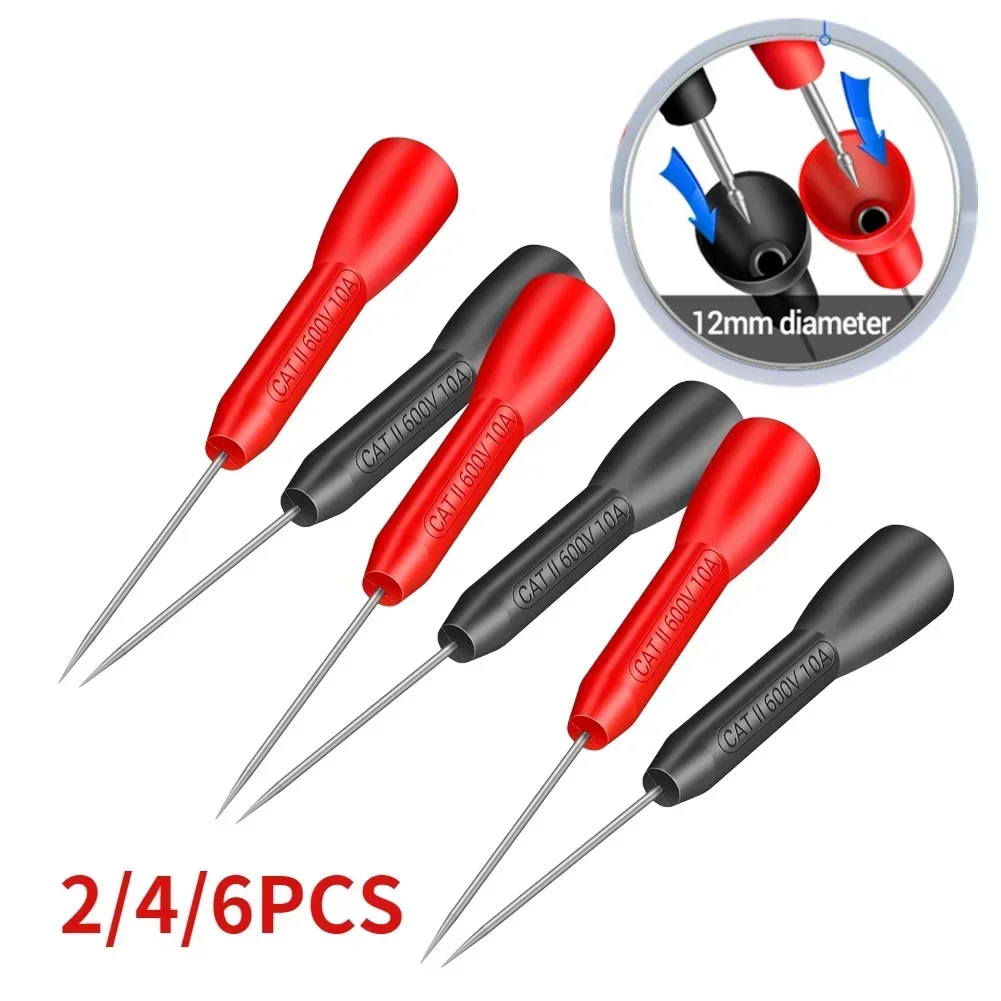 Insulation Piercing Needle Nondestructive Multimeter Test Probes 10A 600V For Test Meters Tool Accessory In Stock Wholesale