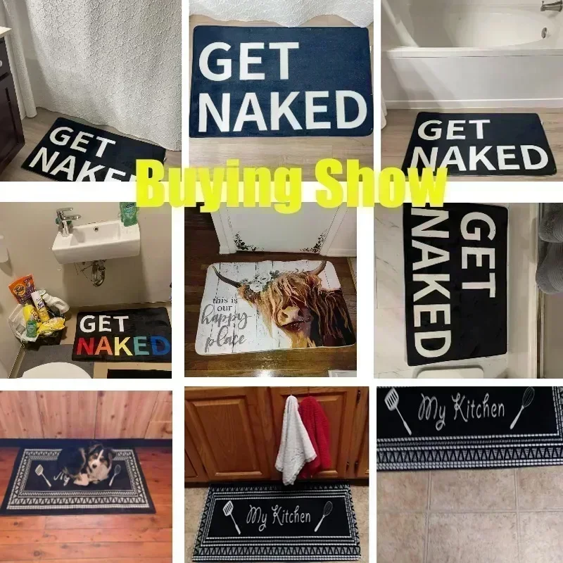 Interesting Phrase Door Mat Is Non Slip Machine Washable Suitable Both Indoor Outdoor Entrances Floor Mat Is Suitable Living