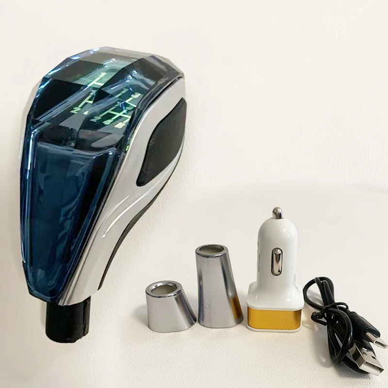 

Universal Crystal LED Gear Shift Knob with Colorful Light for Manual Automatic Transmission 8mm 10mm 12mm Most Cars Compatible