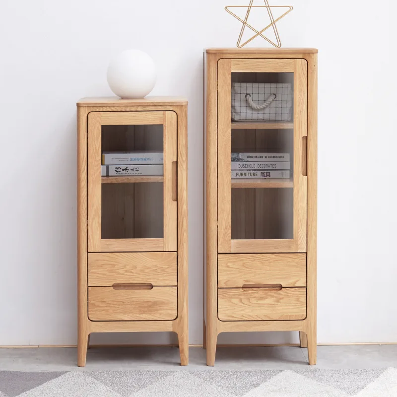 

Factory solid wood TV cabinet side cabinet Nordic household oak modern simple small apartment