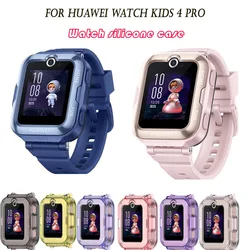 Smart Watch Silicone Case For Huawei Kids watch 4Pro Half Pack Shell Full Bumper Cover Protective Case Protector Accessories