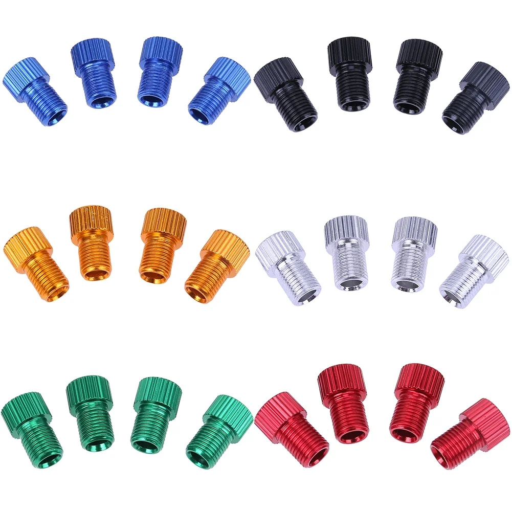 4-20PCS Presta To Schrader Adaptors French/UK to US Mountain Road Bike Tire Converter Pump Tools Air Nozzle Tube Bicycle Accesso