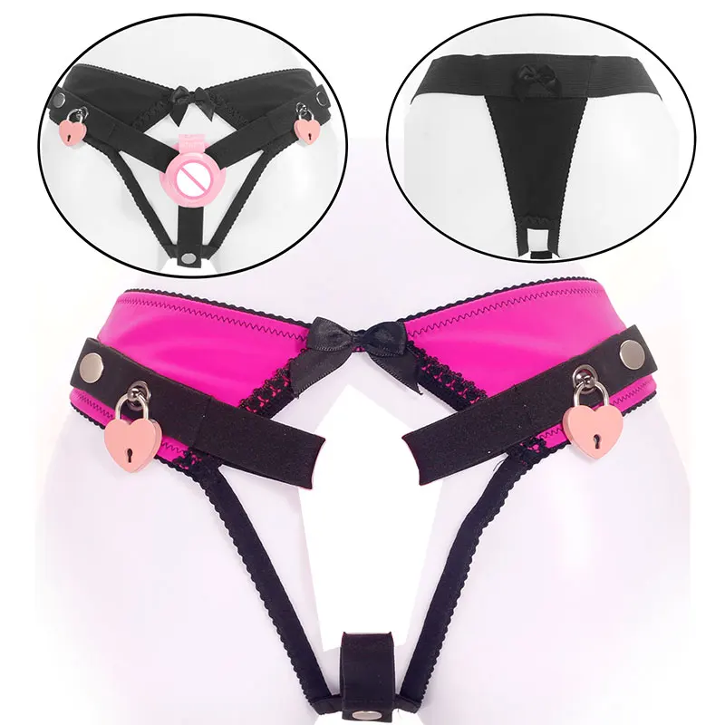 Anti-Falling Harness for Sissy Chastity Cage,Male Training Lockable THONG,Chastity Panties Penis Ring Cock Belt Sex Toy for Male