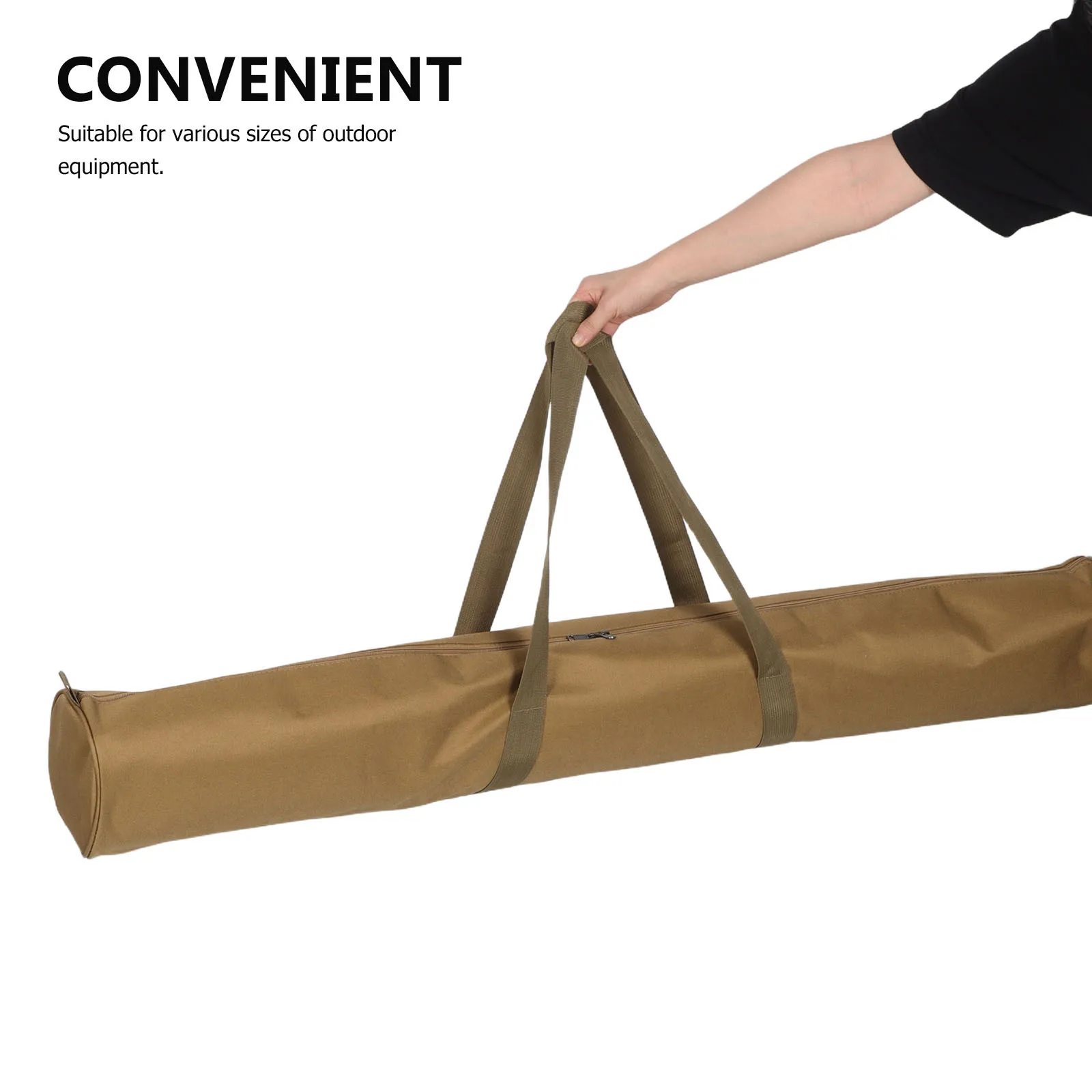 

Fishing Rod Storage Bag Oxford Fabric Durable Organizer for Tent Poles Fishing Gear Storage Pouch Lightweight Cylinder Shape