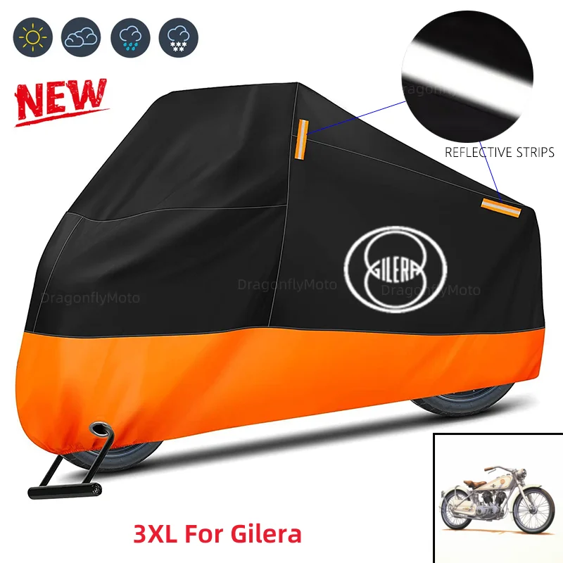 For Gilera GP800 Fuoco Nexus 500 Runner 50 125 200 Motorcycle Cover Waterproof Outdoor Scooter UV Protector Dust Rain Cover