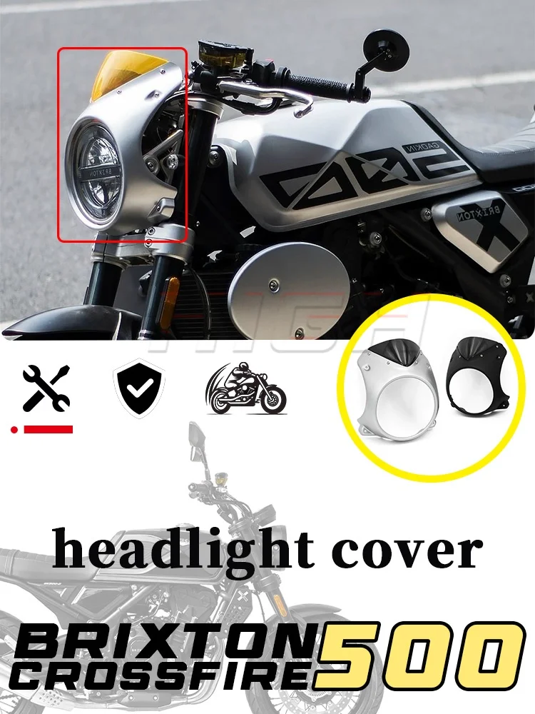 For BRIXTON CROSSFIRE 500 Cafe Racer Kit Headlight Fairing Tail Cowl Seat Cover Number Plate Clip-on Handlebar