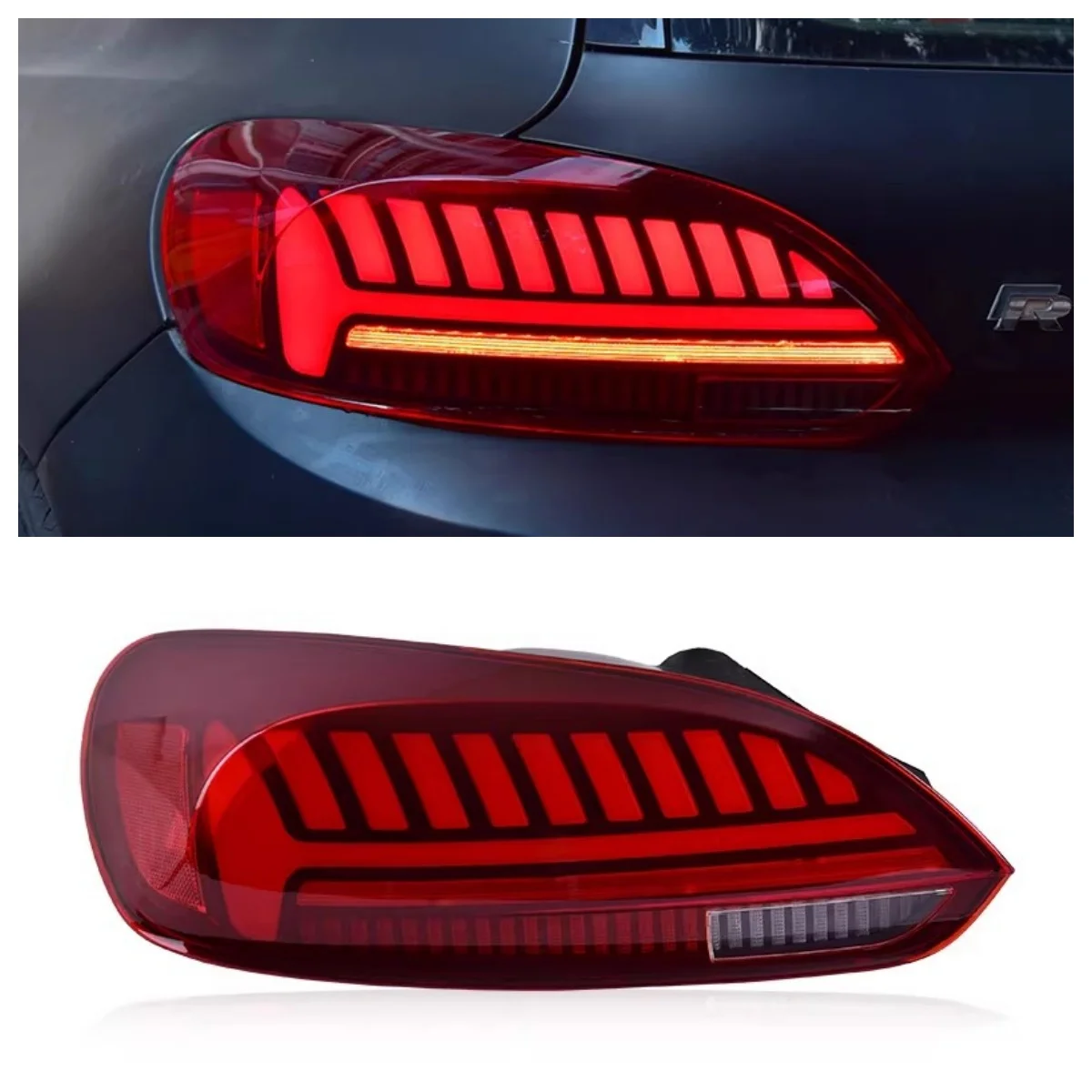 LED taillight For Volkswagen vw Scirocco 09-14 modified Dynamic Turn Signal Rear Brake Backup lamp car accessories
