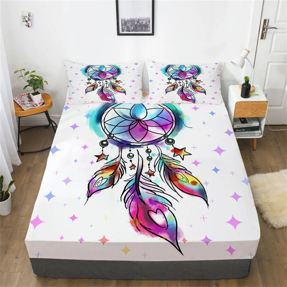 

3D Comforter Cover Set High End Cotton Print Bedspreads Boys Girls Twin Bed Size Beds Clothes Fitted Sheets Sets Queen Sheet