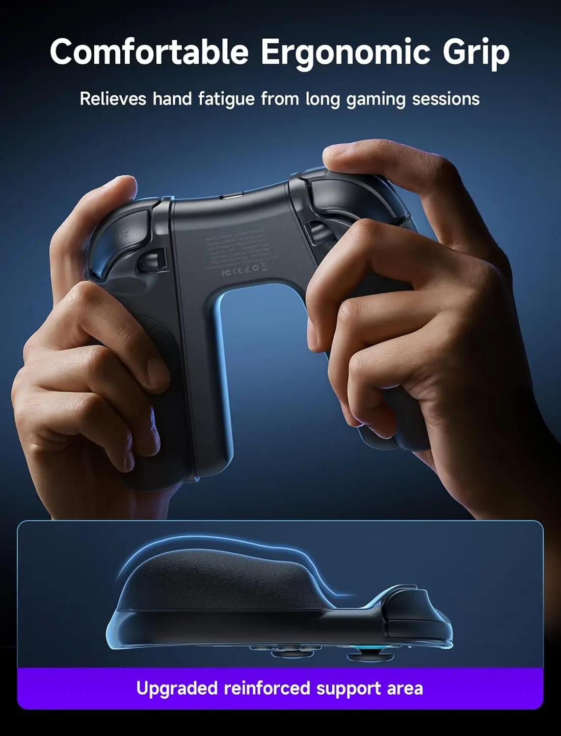 JSAUX Ergonomic Switch 2 Charging Controller for Nintendo Switch 2, Magnetic Controller, Compatible with Switch 2 Joycon