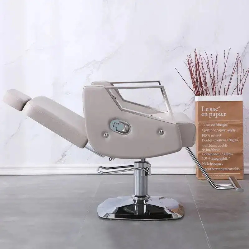 Luxury Beauty Barber Chair Designed Salon Reclinable Portable Barber Chair Swivel Hidraulic Cadeira De Barbeiro Salon Furniture