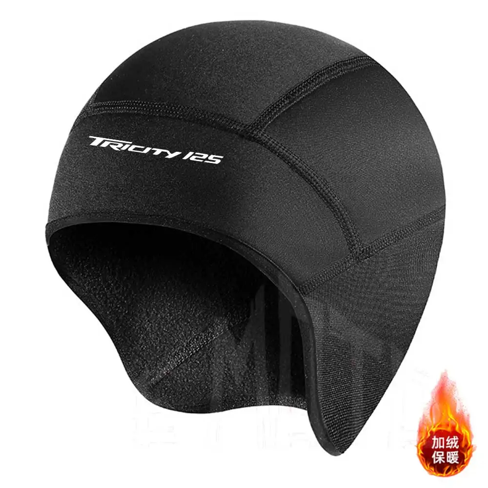 For yamaha TRICITY125 Winter Warm Cycling Cap for Men Bicycle Motorcycle Balaclava Windproof Sports Scarf Velvet Bike Face Cover