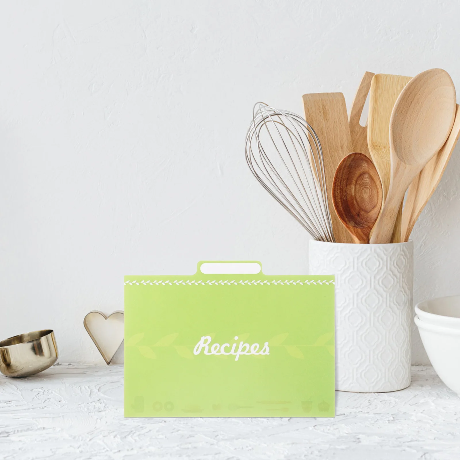 25 قطعة فواصل بطاقة الوصفة بطاقات وصفة المطبخ المحمولة سطح أملس الإبداعية DIY بها بنفسك بطاقات كتاب الطبخ لوازم المطبخ