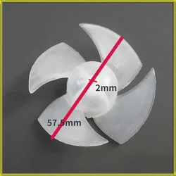 Hair dryer fan blades, low-power household hair dryer motor fan, spiral four blade plastic fan blades