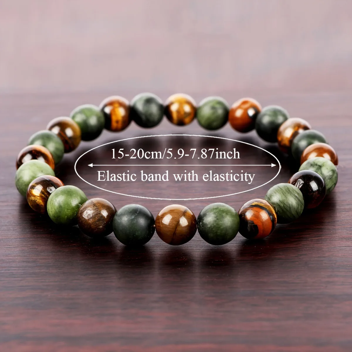Natural Stone Symbolic Beaded Bracelet Women Men Anxiety Relief Protection Money Spiritual Inner Self-Love Jewelry image 6