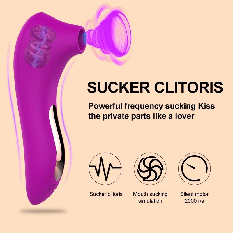 G-Spot Sucking Vibrator for Women Powerful Clitoris Stimulator Female Vacuum Suction Nipple Massager Masturbator Sex Toys Adult view 3