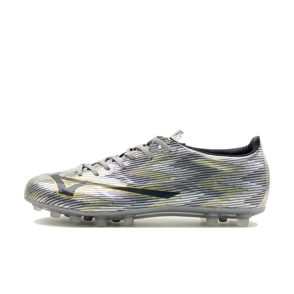Mizuno Alpha 2 Men's Soccer Cleats  Silver, Soft Touch, Non-Slip Grip, Durable, Stylish & Versatile P1GA256104