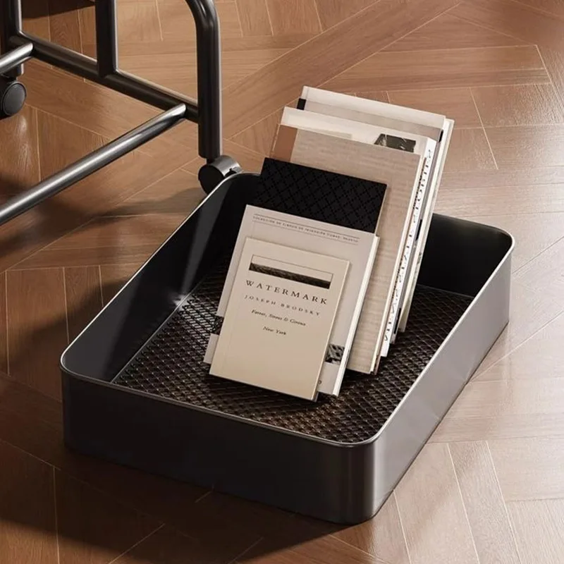 Mobile coffee table storage rack, bedroom living room small table, living room sofa side table, bedroom storage bedside table image 3