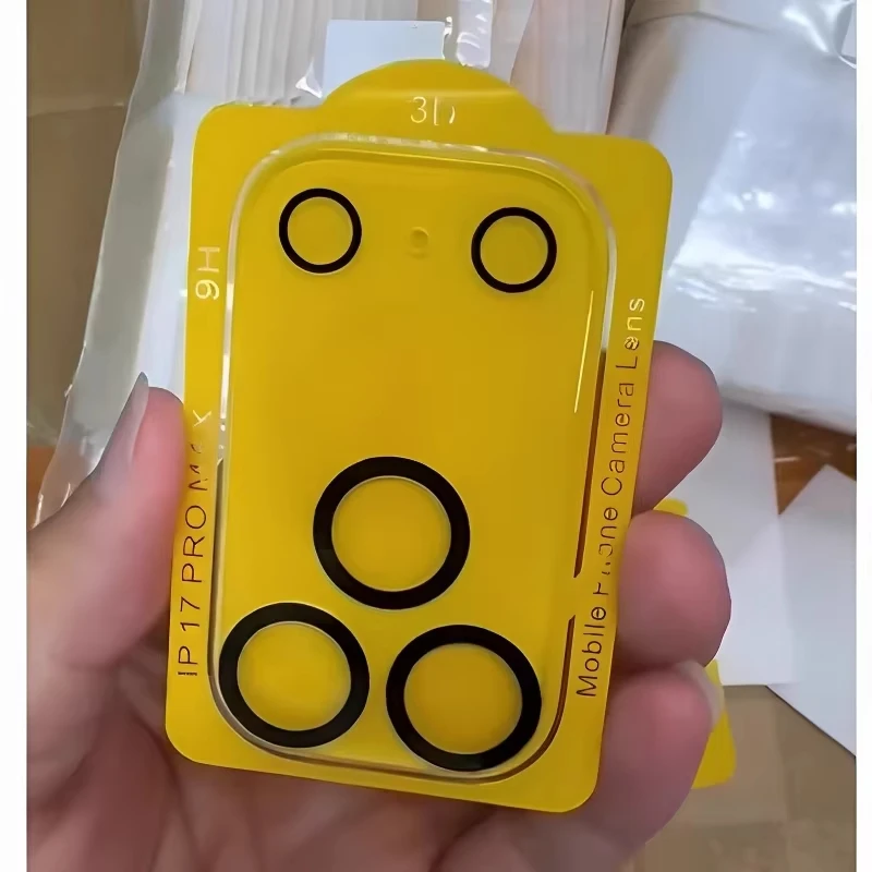 3 Stück Kameraobjektivschutzfolien für iPhone 18 Pro Max, 17 Pro Max, iPhone Duo Air, 18promax – transparente Schutzfolie aus Glas für das Kameraobjektiv. – Detail 4