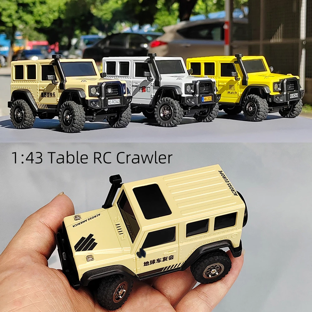 LDARC X43 1:43 Crawler RC Car Simulation Full Time 4WD Climbing Vehicle Toy Remote Control Toys RTR Kit For Kids and Adults Toys