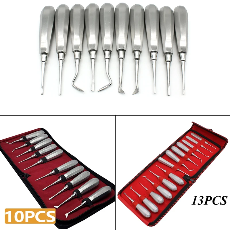 

Clareador Dental Elevator Luxator Surgical Tool Curved Root Tip Hexagonal Handle for Atraumatic Tooth Extraction Surgery