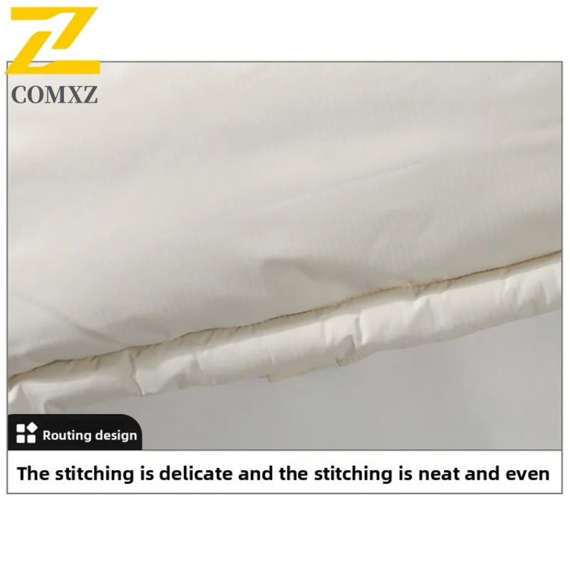 

COMXZ Hooded Padded Jacket Men Hiking Journey Cold Proof Coat High Quality Exploration Wind Resistant Warm Winter Clothing