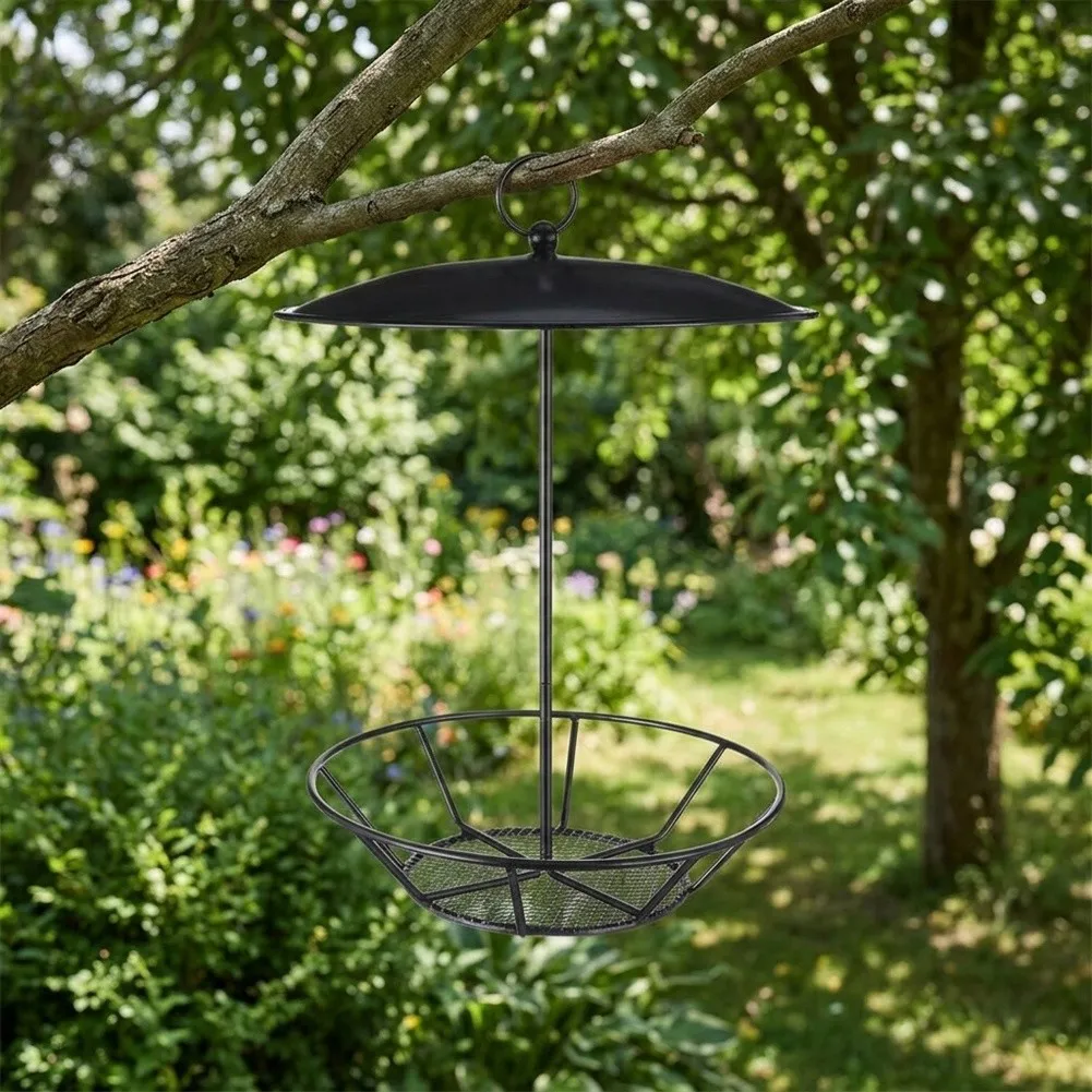 Bird Feeder for Backyard Wildlife Support with Cylindrical Form and Functional Features for Daily Feeding and Care