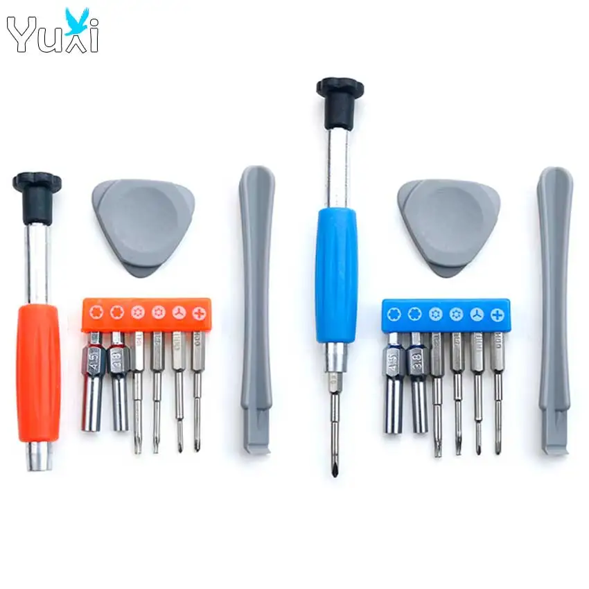 YuXi For Switch New 3DS Wii NES SNES DS Lite GBA NGC for PS4 PSP Screwdriver Set Repair Tools Kit