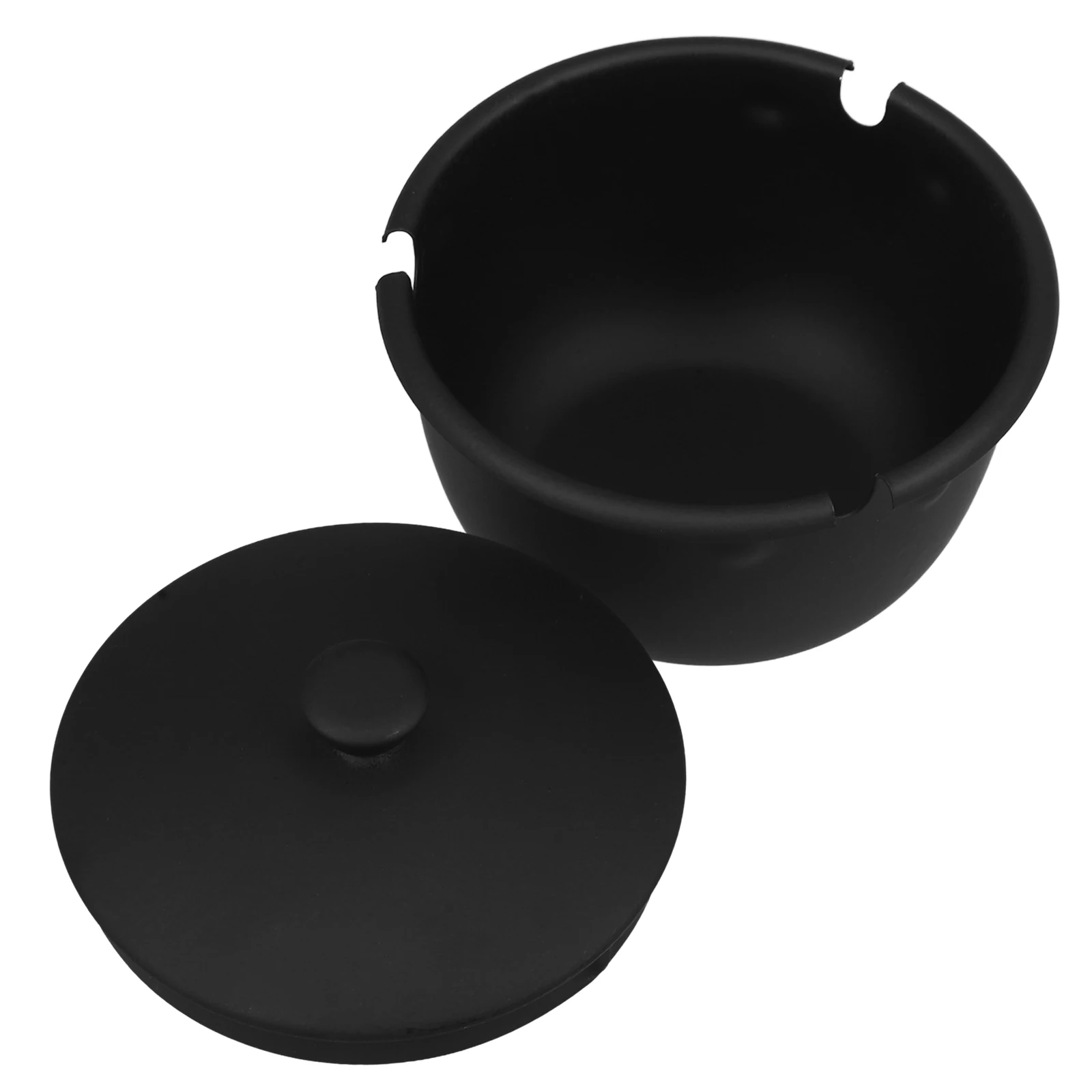 

Standing Ashtray Home Car Indoor Outdoor Use Small Car Ashtray Black Trash Can with Lid Non Deform Sturdy Design