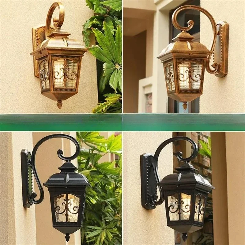 Villa Community European Type Outdoor Wall Lamp Waterproof Rust Thickened Exterior Wall Lamp Balcony Aisle Door New Wall Lamp