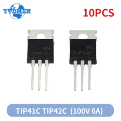 10PCS TIP41C TIP42C Transistor TO-220 100V 6A NPN Transistors TIP41 TIP42 IC Kit