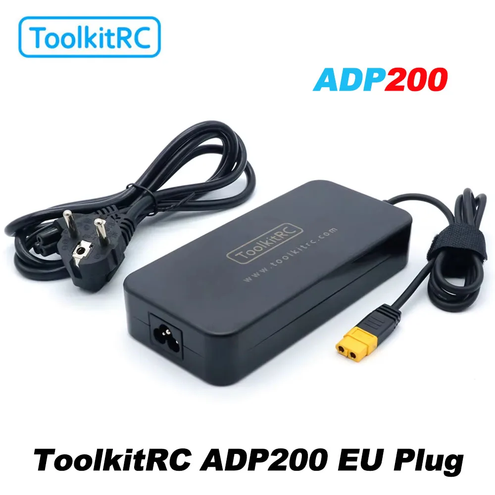 

ToolKitRC ADP200 200W 4A Charger Power Supply Adapter DC19.5V 10.3A Supply XT60 Output Adapter for RC iSDT GTPower HotRC SkyRC