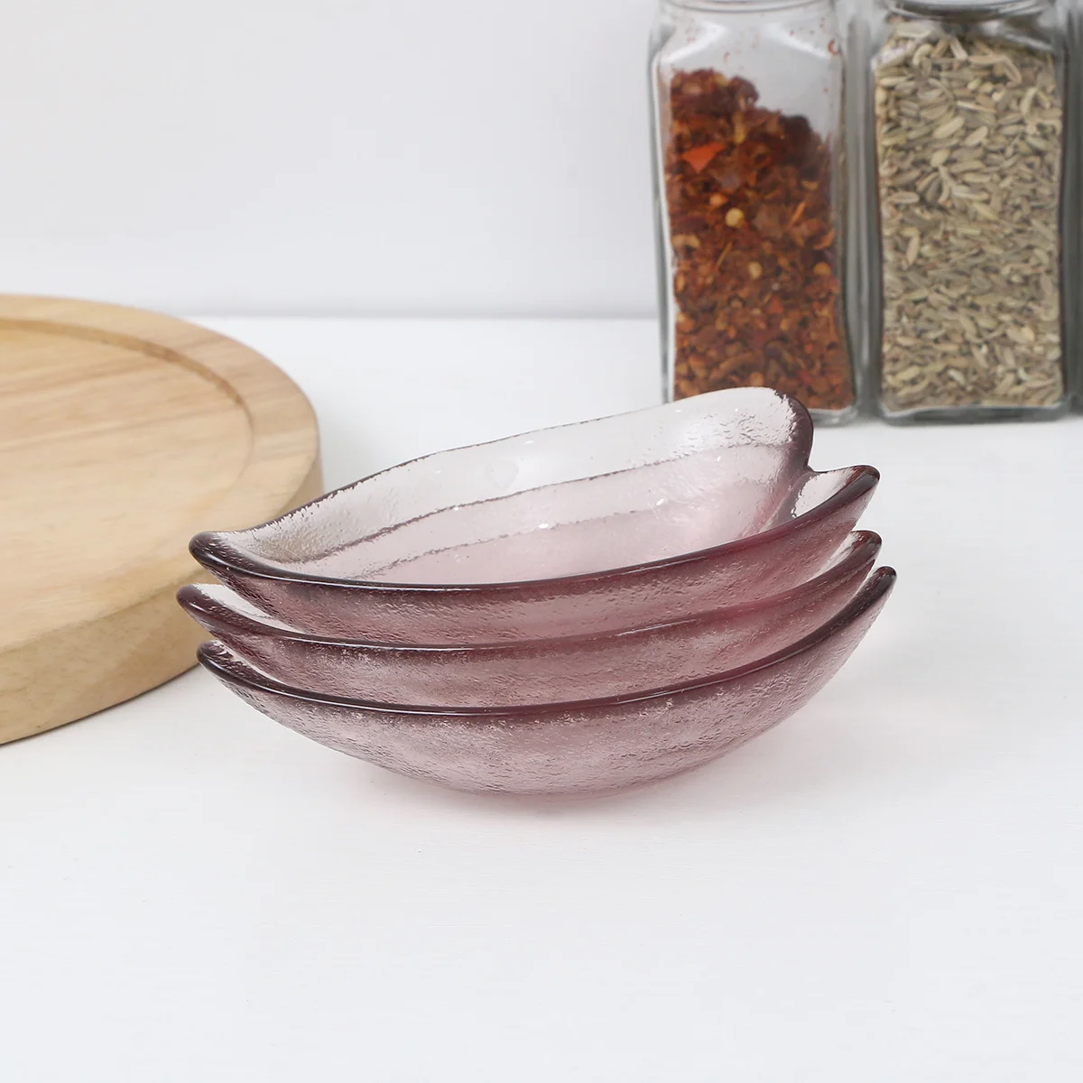

3Pcs Heart-Shaped Pink Seasoning Dishes Japanese Style Small Sauce Bowl Snack Plate Food Sauce Dish Delicate Seasoning Dish