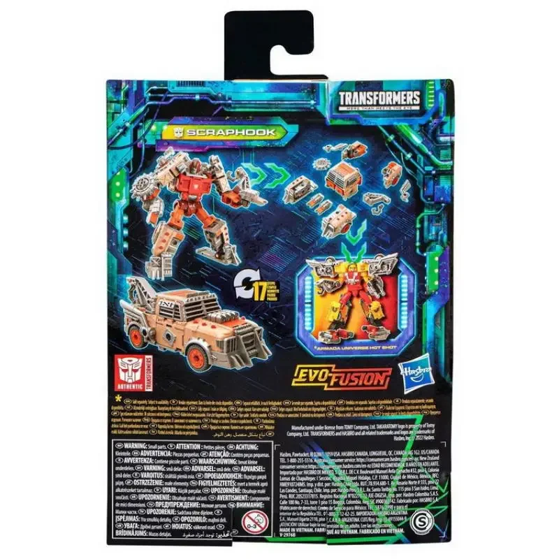 Hasbro Transformers Toys Legacy Evolution Scraphook Deluxe Class Figura de acción de 5,5 pulgadas Regalo para niños y niñas F7195