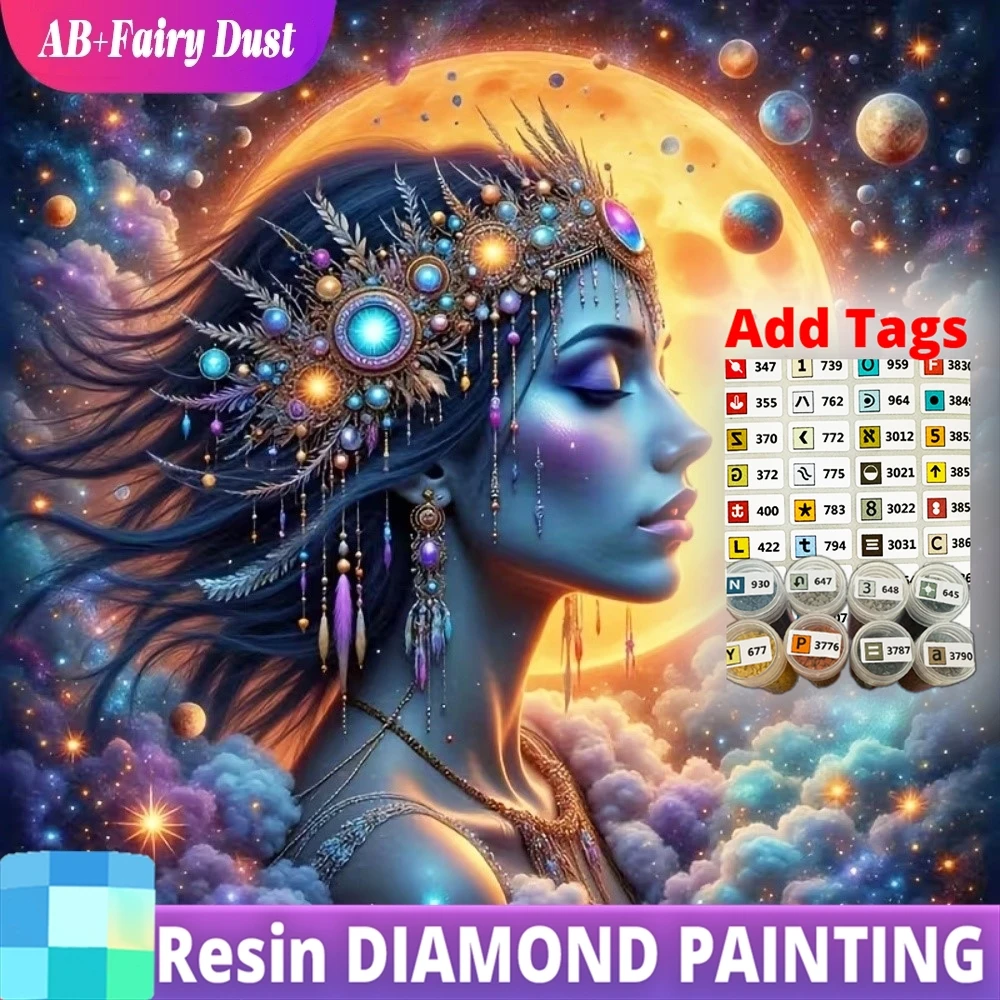 

Алмазная вышивка AB Fairy Dust: Женский портрет, Алмазная живопись, DIY наборы для вышивки крестом, Мозаика, Закат, Полный квадратный рисунок