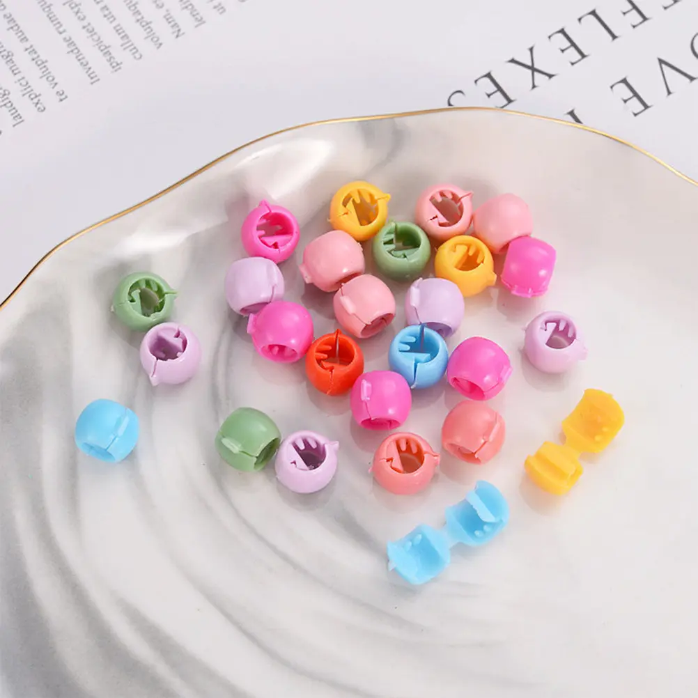 

100Pcs Candy Color Mini Round Plastic Jaw Clips Hair Claw Clips Colorful Lightweight Hair Accessories for Women