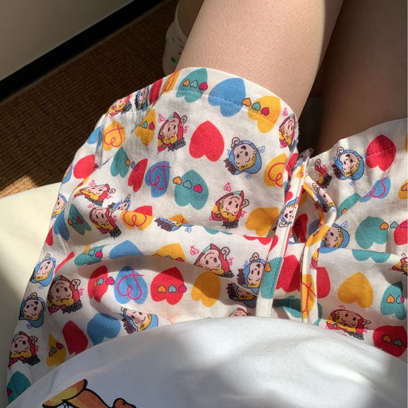 

Kawaii Harada Osamu Shorts Cartoon Summer Kawaii Student Cartoon Cute Girls Stay At Home Loose Shorts Pajamas Gifts