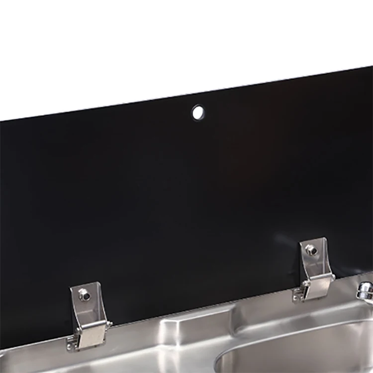 Black And Silver RV Induction Cooker Tempered Glass Cover Caravan Stove Stainless Steel Trailer Motorhome Camper Stove