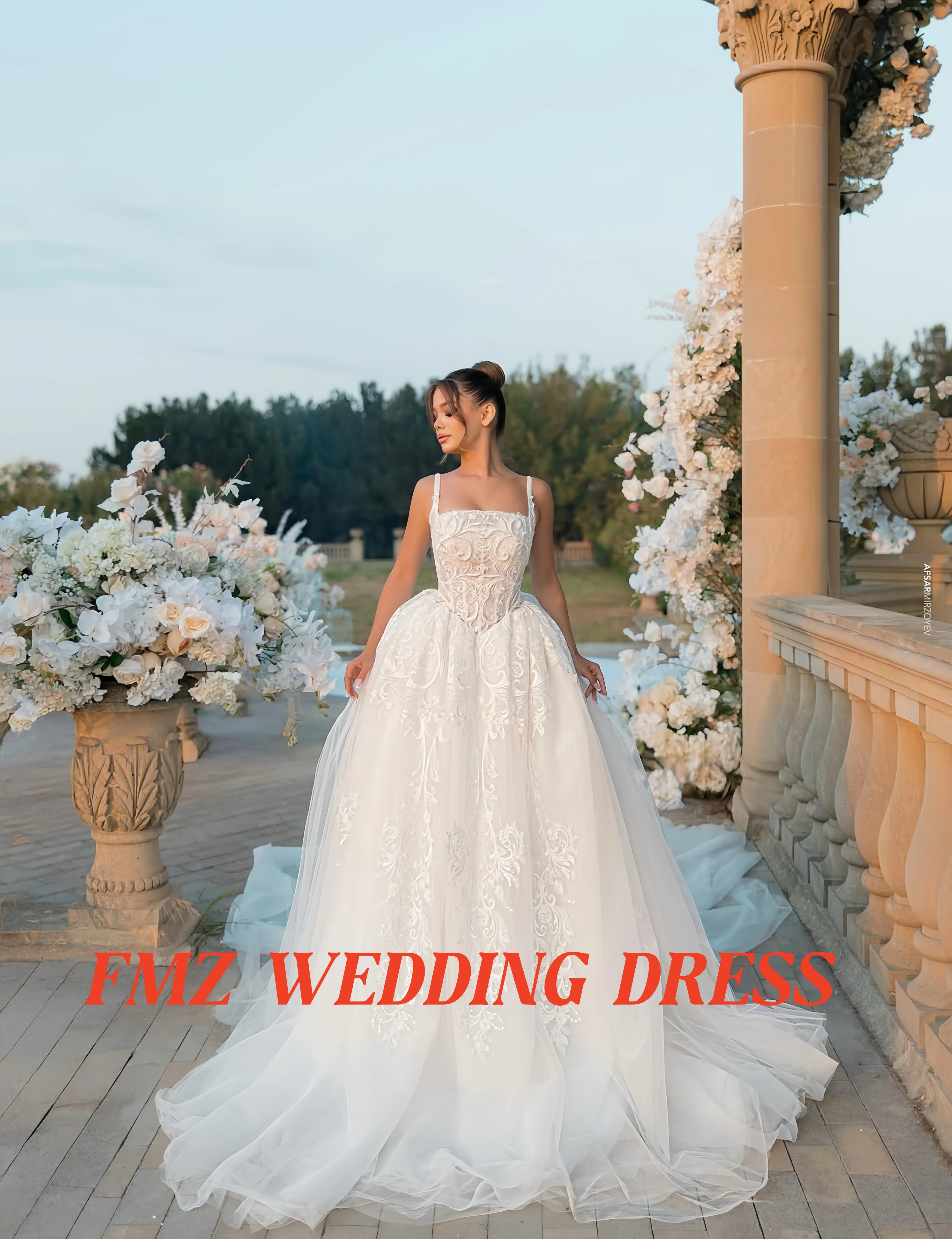 Customzied strapless sleeveless Ball Gown elegant wedding dress vestidos de novia amanda novias amanda novias official