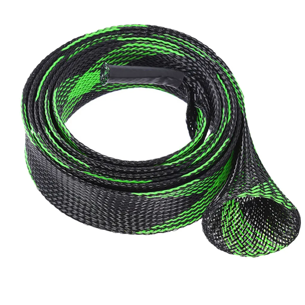 35mm 170cm Expanable Fishing Tools Braided Mesh Wrap Casting Fishing Rod Sleeve Cover Pole Glover Protector Bag